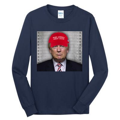 Trump Mugshot MAGA Tall Long Sleeve T-Shirt