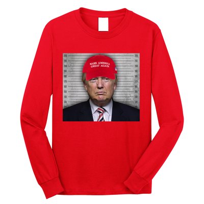 Trump Mugshot MAGA Long Sleeve Shirt