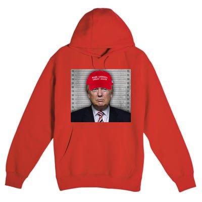 Trump Mugshot MAGA Premium Pullover Hoodie