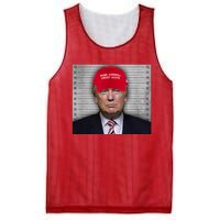 Trump Mugshot MAGA Mesh Reversible Basketball Jersey Tank