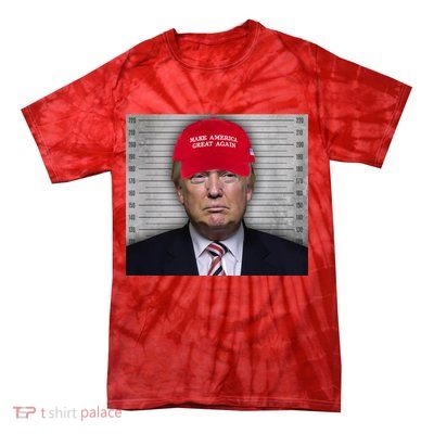 Trump Mugshot MAGA Tie-Dye T-Shirt