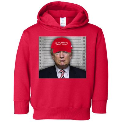 Trump Mugshot MAGA Toddler Hoodie