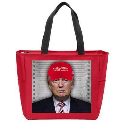 Trump Mugshot MAGA Zip Tote Bag