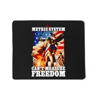 The Metric System CanT Measure Freedom Eagle Usa Flag Mousepad
