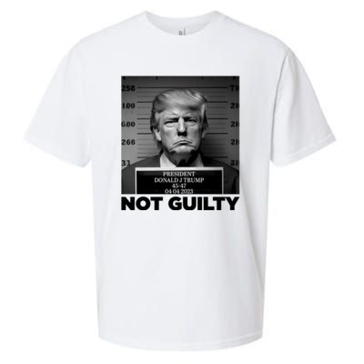 Trump Mug Shot, Trump Not Guilty Pro Trump Supporter Sueded Cloud Jersey T-Shirt