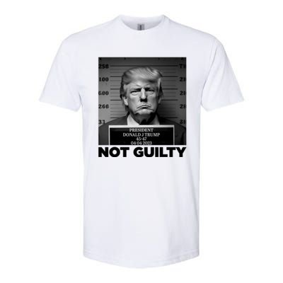 Trump Mug Shot, Trump Not Guilty Pro Trump Supporter Softstyle® CVC T-Shirt