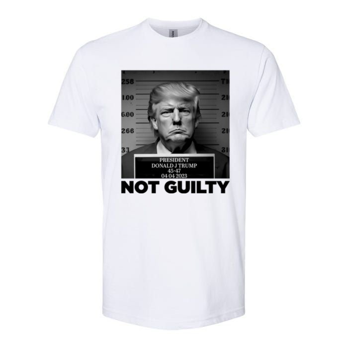 Trump Mug Shot, Trump Not Guilty Pro Trump Supporter Softstyle CVC T-Shirt