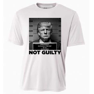 Trump Mug Shot, Trump Not Guilty Pro Trump Supporter Cooling Performance Crew T-Shirt