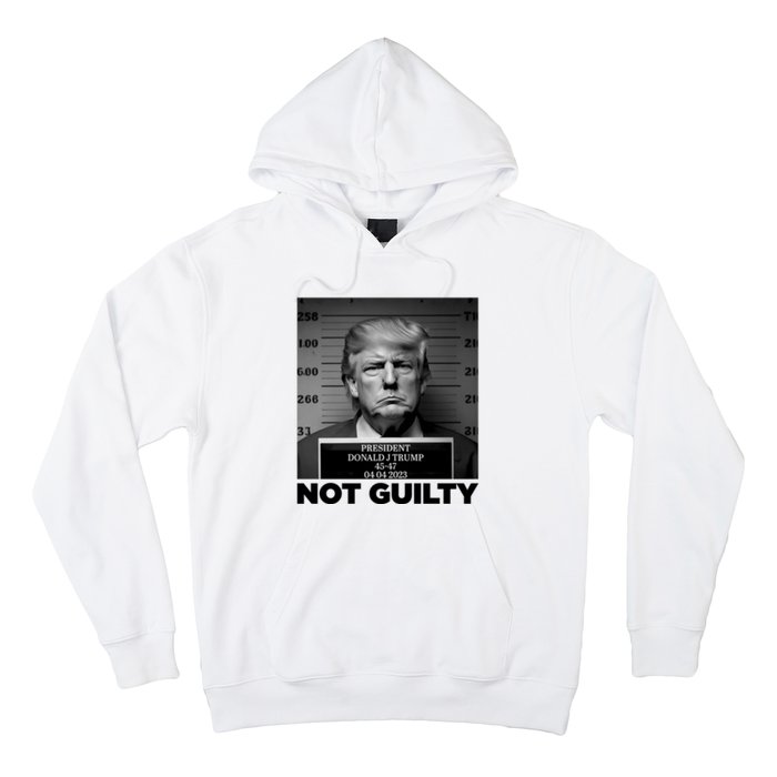 Trump Mug Shot, Trump Not Guilty Pro Trump Supporter Hoodie