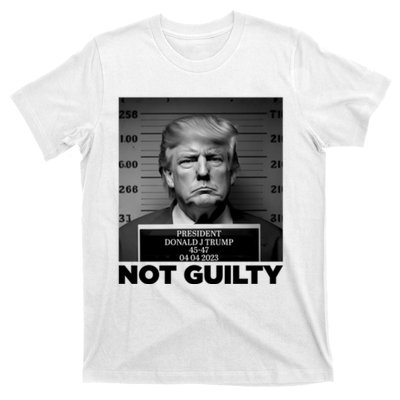 Trump Mug Shot, Trump Not Guilty Pro Trump Supporter T-Shirt