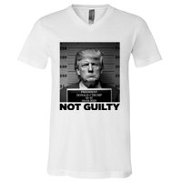 Trump Mug Shot, Trump Not Guilty Pro Trump Supporter V-Neck T-Shirt