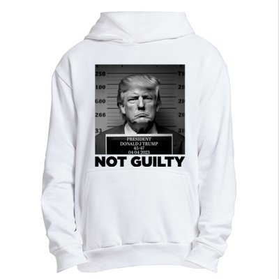 Trump Mug Shot, Trump Not Guilty Pro Trump Supporter Urban Pullover Hoodie