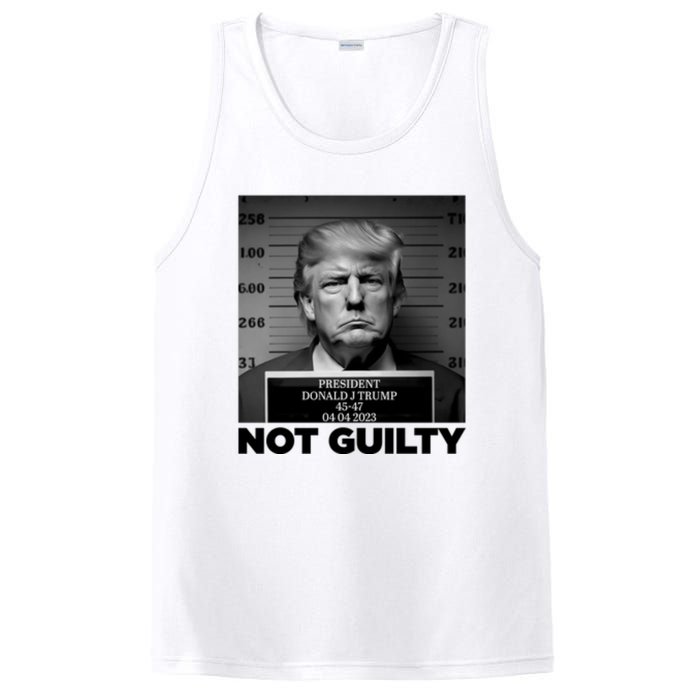 Trump Mug Shot, Trump Not Guilty Pro Trump Supporter PosiCharge Competitor Tank