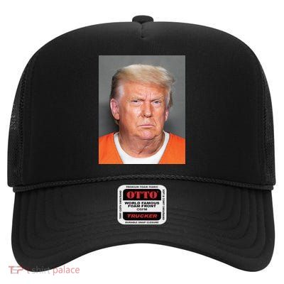 Trump Mugshot High Crown Mesh Back Trucker Hat