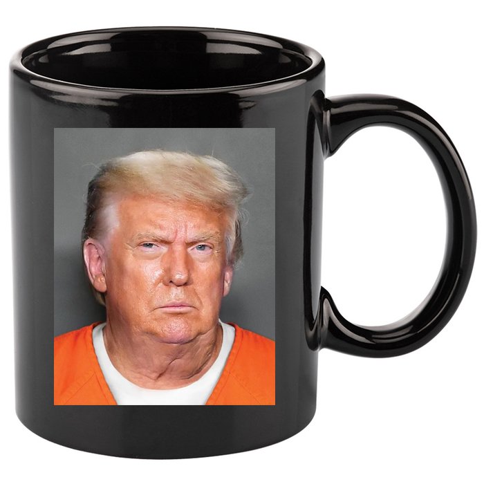 Trump Mugshot 11oz C Handle Ceramic Mug
