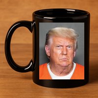 Trump Mugshot 11oz C Handle Ceramic Mug