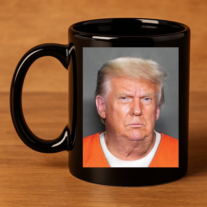 Trump Mugshot 11oz C Handle Ceramic Mug