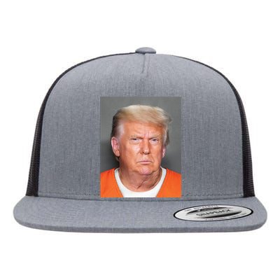 Trump Mugshot Flat Bill Trucker Hat