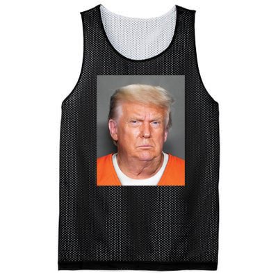 Trump Mugshot Mesh Reversible Basketball Jersey Tank