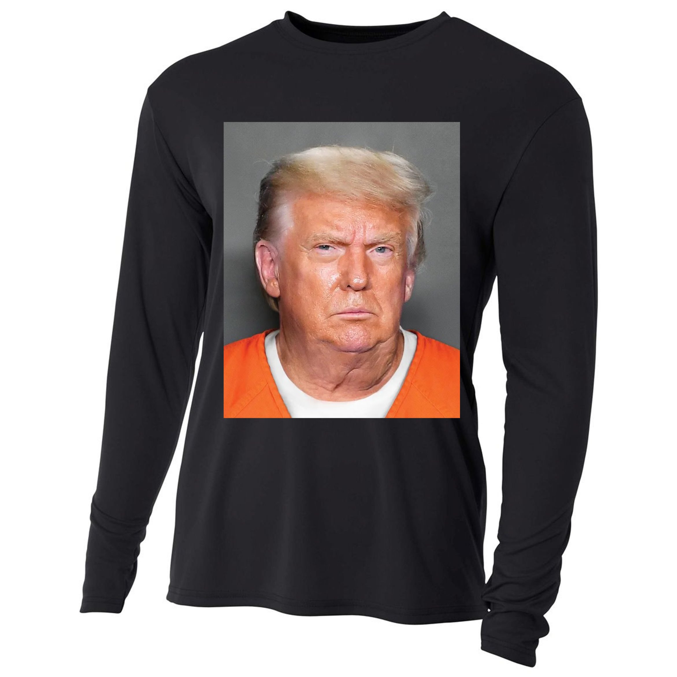 Trump Mugshot Cooling Performance Long Sleeve Crew