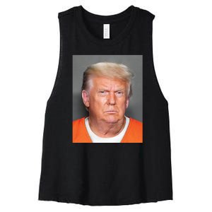 Trump Mugshot Women's Racerback Cropped Tank