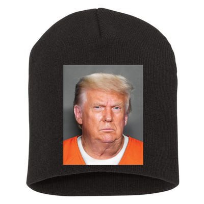 Trump Mugshot Short Acrylic Beanie