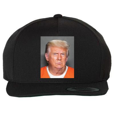 Trump Mugshot Wool Snapback Cap