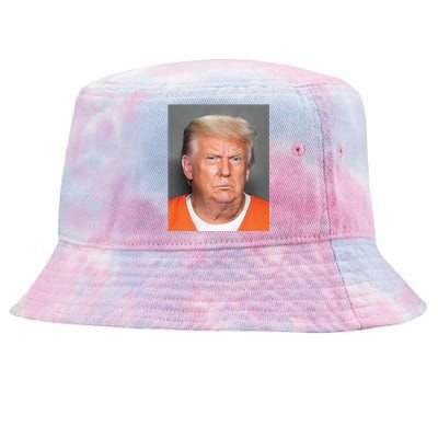 Trump Mugshot Tie-Dyed Bucket Hat