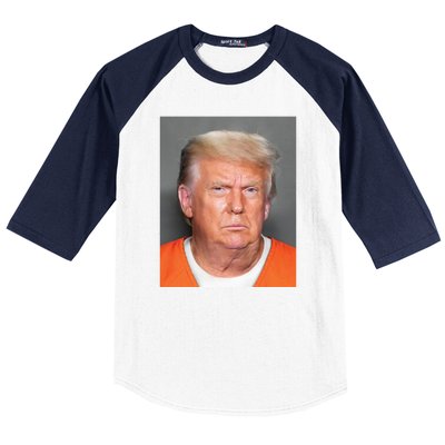 Trump Mugshot Baseball Sleeve Shirt