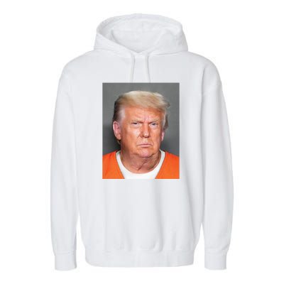 Trump Mugshot Garment-Dyed Fleece Hoodie