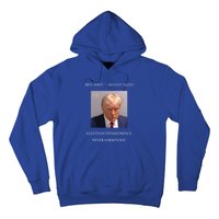 Trump Mug Shot 2024 Election Interference Never Surrender Gift Hoodie