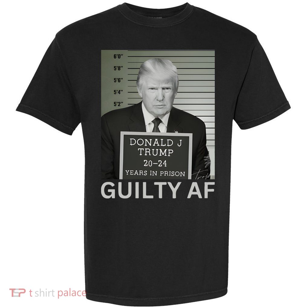 Trump Mug Shot Trump For Prison 2024 Democrat Garment-Dyed Heavyweight T-Shirt