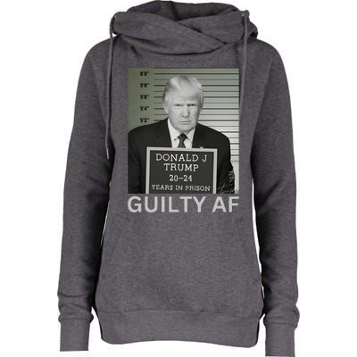 Trump Mug Shot Trump For Prison 2024 Democrat Womens Funnel Neck Pullover Hood