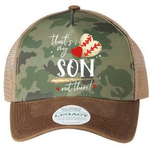 ThatS My Son Out There Baseball Mama Mom Mothers Day Legacy Tie Dye Trucker Hat