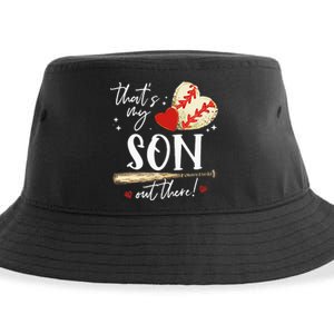 ThatS My Son Out There Baseball Mama Mom Mothers Day Sustainable Bucket Hat