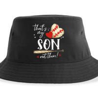 ThatS My Son Out There Baseball Mama Mom Mothers Day Sustainable Bucket Hat