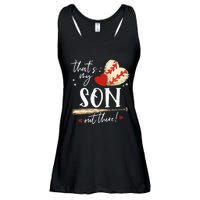 ThatS My Son Out There Baseball Mama Mom Mothers Day Ladies Essential Flowy Tank