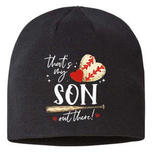 ThatS My Son Out There Baseball Mama Mom Mothers Day Sustainable Beanie