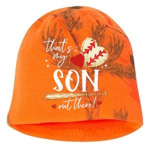 ThatS My Son Out There Baseball Mama Mom Mothers Day Kati - Camo Knit Beanie