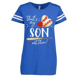 ThatS My Son Out There Baseball Mama Mom Mothers Day Enza Ladies Jersey Football T-Shirt