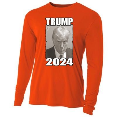 Trump Mug Shot President 2024 Cute Gift Cooling Performance Long Sleeve Crew