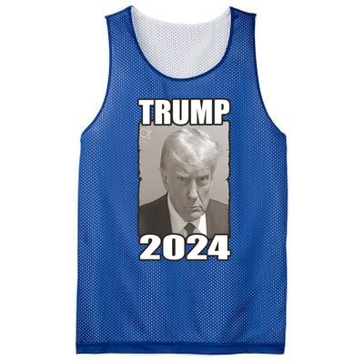 Trump Mug Shot President 2024 Cute Gift Mesh Reversible Basketball Jersey Tank