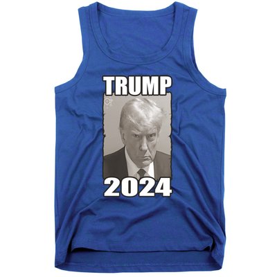 Trump Mug Shot President 2024 Cute Gift Tank Top