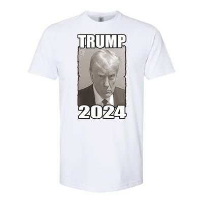 Trump Mug Shot President 2024 Cute Gift Softstyle CVC T-Shirt