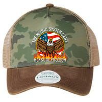 The Metric System CanT Measure Freedom Eagle Usa Flag Meme Legacy Tie Dye Trucker Hat