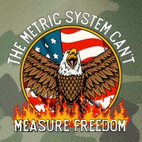 The Metric System CanT Measure Freedom Eagle Usa Flag Meme Legacy Tie Dye Trucker Hat
