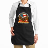 The Metric System CanT Measure Freedom Eagle Usa Flag Meme Apron