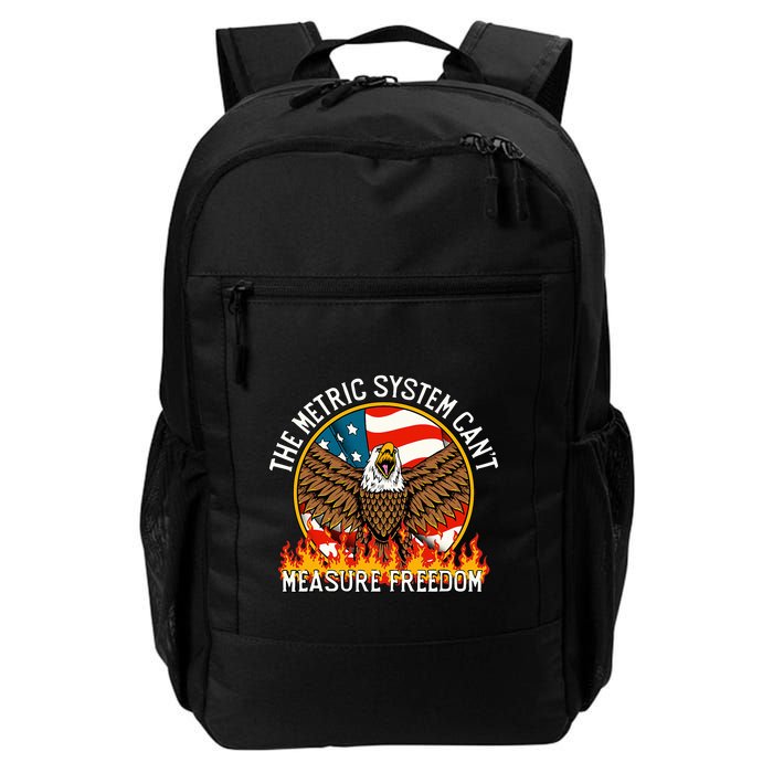 The Metric System CanT Measure Freedom Eagle Usa Flag Meme Backpack
