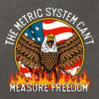 The Metric System CanT Measure Freedom Eagle Usa Flag Meme Cotton Canvas Backpack
