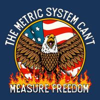 The Metric System CanT Measure Freedom Eagle Usa Flag Meme Infant Baby Jersey Bodysuit